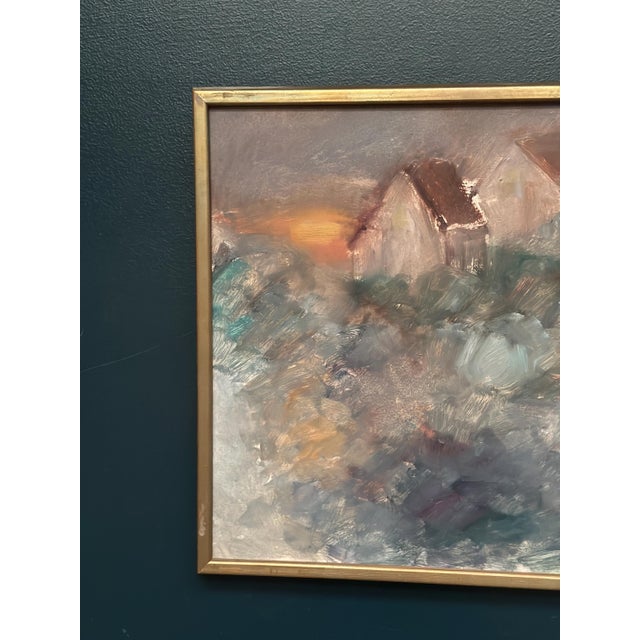 Mid-Century Modern Kai Nielsen, Afton, 1960s, Oil Painting on Panel, Framed For Sale - Image 3 of 18