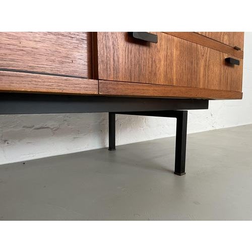 Black Large Modernist Teak Sideboard with Bar Section by Cees Braakman, 1960s For Sale - Image 8 of 18