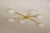 Ceiling Lamp in Brass and Murano Glass in the style of Angelo Lelli for Arredoluce For Sale - Image 9 of 10