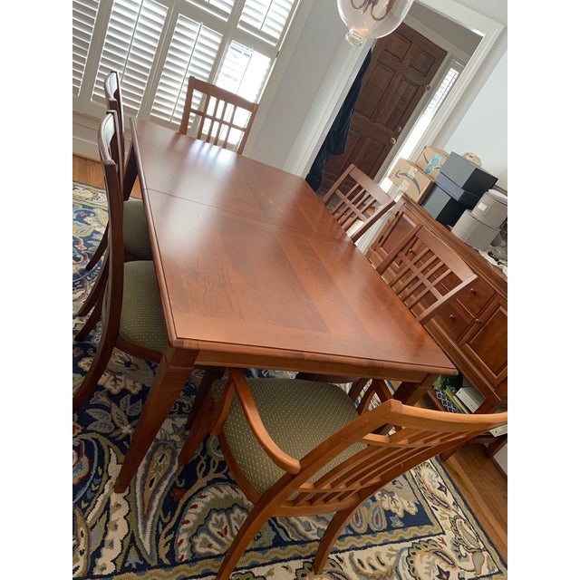 Thomasville MidCentury Modern Dining Room Bridges Table & Chairs