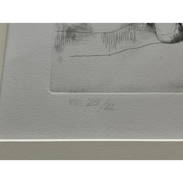 Printmaking Materials Marino Marini Original Etching, Rare Edition of Only 20. Signed, Framed, Numbered Xiv/Xx For Sale - Image 7 of 11