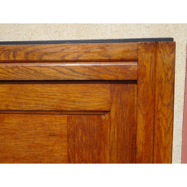 Vintage Oak and Veneer Sideboard with Gilt Handles, 1950s For Sale - Image 11 of 18