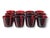 Ruby Red Double Old-Fashioned Glasses - Set of 12 For Sale - Image 4 of 4