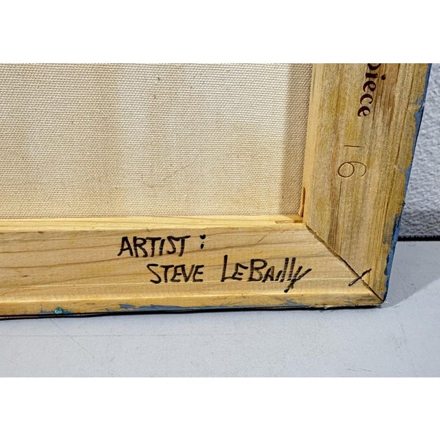 Late 20th Century "Bird Rattler" – Original Blackfeet Warrior Oil Portrait by Steve LeBailly For Sale - Image 13 of 14