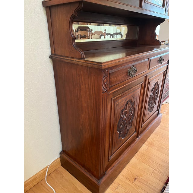 Late 19th Century Victorian Display Cabinet/Bookcase/Breakfront For Sale - Image 9 of 13