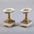 Art Nouveau White Marble Art Nouveau Stands With Bronze Columns - Pair For Sale - Image 3 of 8