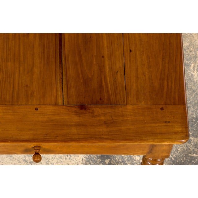 Mid-19th Century French Provincial Cherrywood Farmhouse Table For Sale - Image 16 of 18