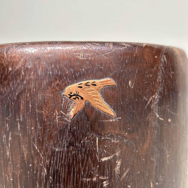 Antique Kiri Maki-E Hibachi in Bamboo, Japan, 1890s For Sale - Image 6 of 16