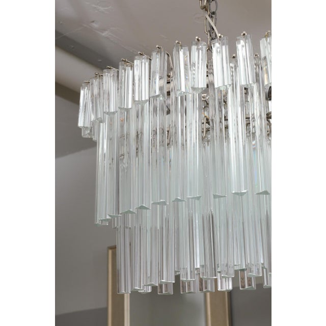 1960s Venini Style Murano Glass "Wedding Cake" Chandelier, Italy For Sale In Atlanta - Image 6 of 12