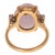14k Gold Lavender Jade & Diamond Ring Vintage For Sale - Image 4 of 6