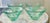 Mediterranean Spanish Starfish Embossed Green Glass Bowls - Set of 5 For Sale - Image 3 of 9