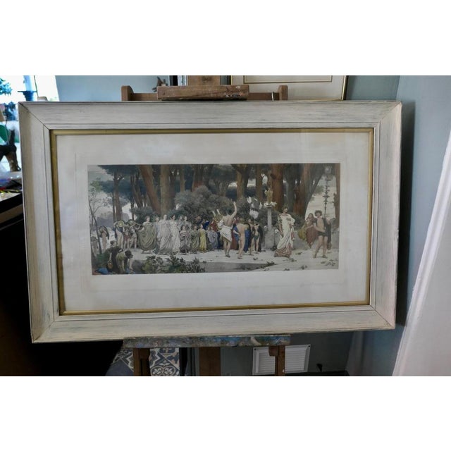 Large Victorian framed colour print of The Daphnephoria. Large Victorian framed colour print of The Daphnephoria by...