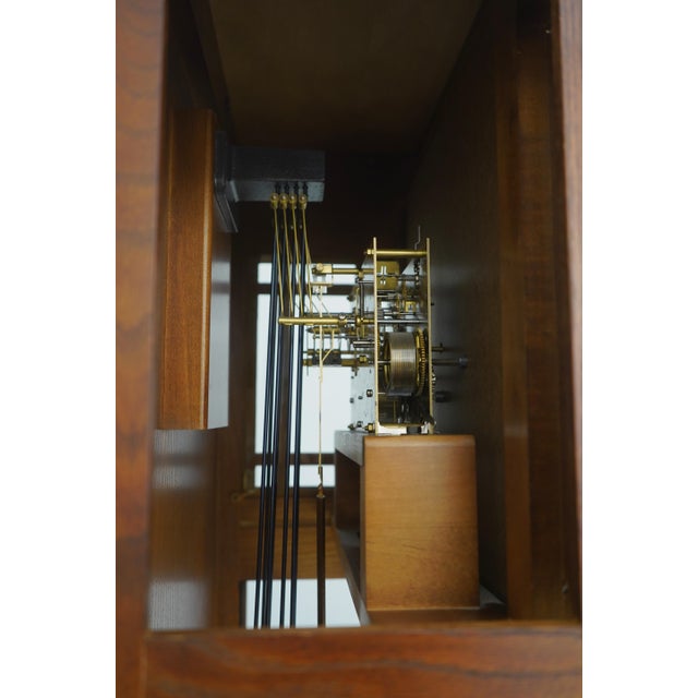 Howard Miller Mission Oak Grandfather Hall Clock For Sale - Image 13 of 18