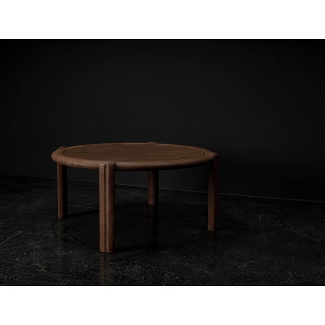 Geometric Coffee Table in Oak and Marble, 1960s For Sale - Image 10 of 18