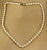 Fresh Water Elongated Pearl Single Strand Necklace, Silver Clasp For Sale - Image 17 of 18