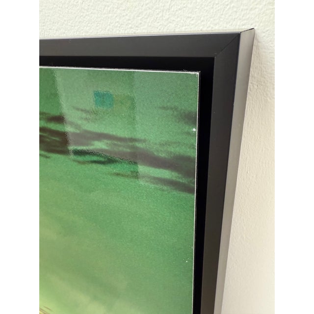 Abstract 21st Century, Untitled, Abstract, Framed Photograph on Acm of Boat Reflection in Water, Artist Geoffrey Baris For Sale - Image 3 of 9