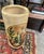 1970s Vintage Large Mediterranean Style Ceramic Umbrella Stand With Olive and Wine Details For Sale - Image 5 of 6