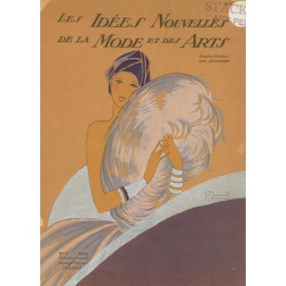 Les Idées Nouvelles de la Mode et des Arts – 1928 Cover Pochoir-1920's For Sale