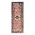 1960 Pink Abrash Vintage Persian Hamadan Hand Knotted Pure Wool Clean Runner Rug For Sale