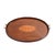 English oval serving tray in mahogany with a standing rim in alternating blocks of mahogany and satinwood. The tray is...
