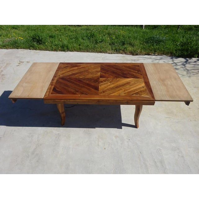 Walnut Extendable Dining Table, 1950s For Sale - Image 17 of 18
