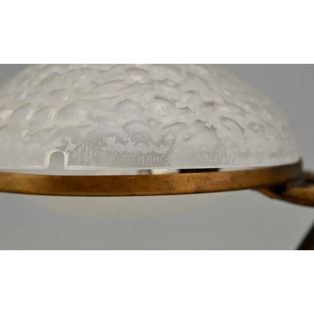 Gold Art Deco Table Lamp with Kneeling Women from Max Le Verrier, 1925 For Sale - Image 8 of 10