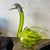 Antique Claret Wine Decanter/Carafe of Light Green Glass and Silver Plate, England For Sale - Image 10 of 12