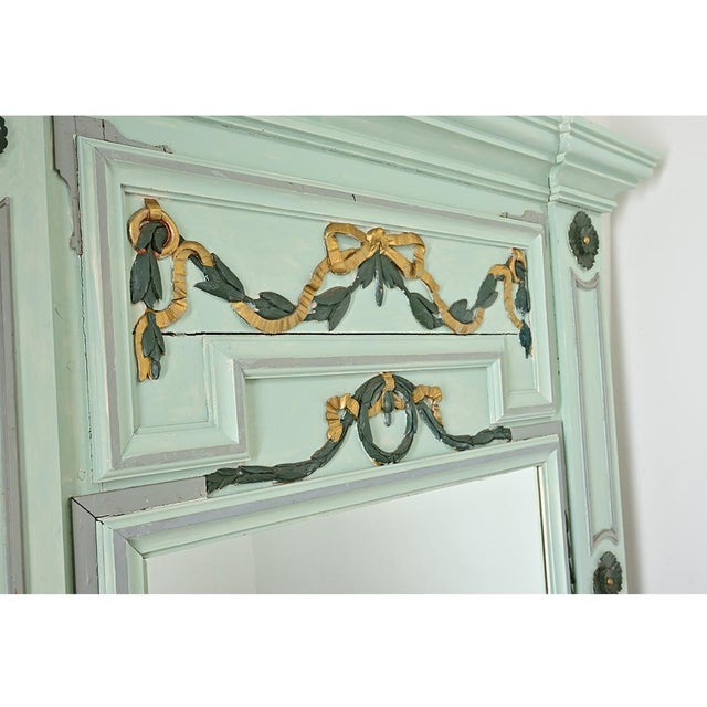 Mint Massive French 19th Century Trumeau with new Mirror Plate For Sale - Image 8 of 11