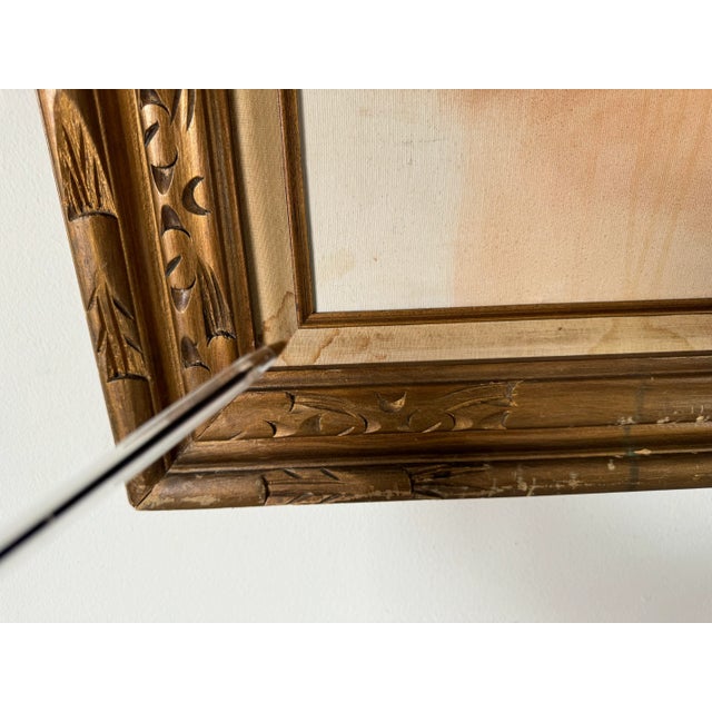 1970's Lazarte Nude Man Portrait Oil Painting, Framed For Sale - Image 11 of 12