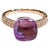 Bochic "Capri" Vintage Square Cut Amethyst & Topaz Ring Set In 18K Gold & Silver For Sale - Image 15 of 18
