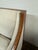 Design Plus Gallery presents a Pair of Slope Armchairs in the French Modernist Style. The chairs are made with a figured...