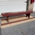 Antique Pennsylvania Mortised Bench in Old Red Paint, Lancaster County, Circa 1860s For Sale - Image 4 of 18