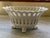 Mid 20th Century Vintage French Style Footed Porcelain Reticulated Flower Bowls a Pair For Sale - Image 5 of 8