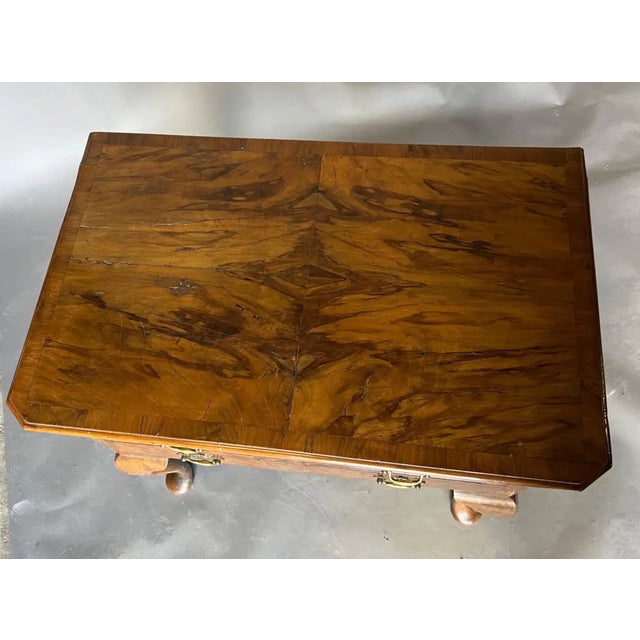 18th Century English Burl Walnut Lowboy For Sale - Image 4 of 6
