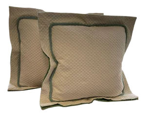 Custom Made Cream Matelasse From Brunschwig and Fils Pillows- a Pair