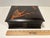Brown Antique Meiji Period Japanese Handmade Wood With Metal Inlay Lacquer Box For Sale - Image 8 of 10
