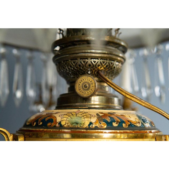 White Majolica Chandelier, Early 1900s For Sale - Image 13 of 18