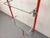 Bauhaus-Style Modular Bookcase in Red Metal, Chrome and Glass, 1970s For Sale - Image 6 of 18