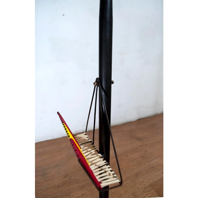 Mid-Century Murano Glass and Teak Floor Lamp from Vistosi, 1950s For Sale - Image 9 of 13