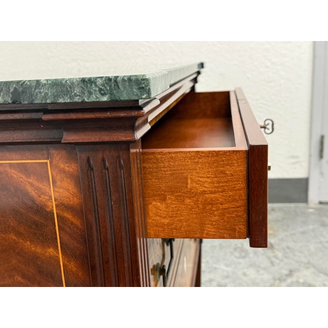 Green Mitchel Berman Cabinetmakers Louis XVI Style Commode For Sale - Image 8 of 12