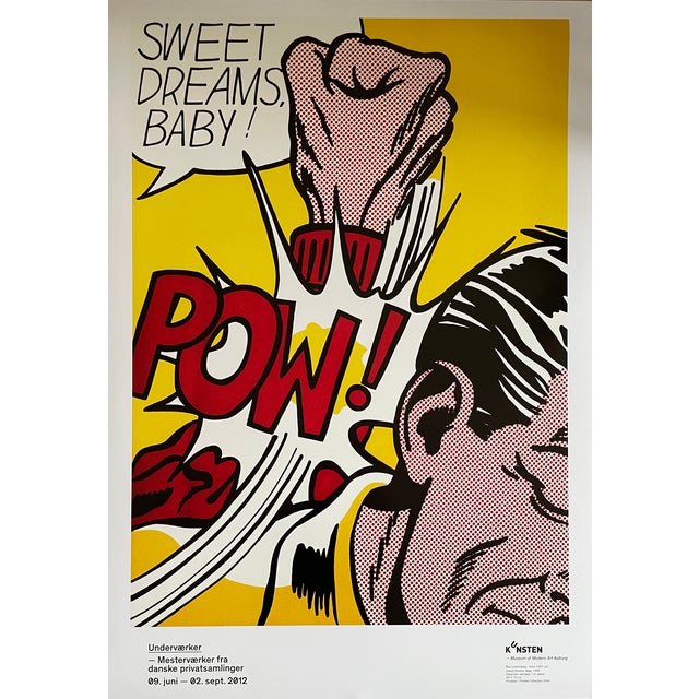 Elevate your collection with this exhibition poster of Sweet Dreams, Baby! (1965) by Roy Lichtenstein, one of the most...