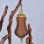Mid-Century Modern 1970s Rustic Handcrafted Tree Branch Floor Lamp With Amber Glass Globes For Sale - Image 3 of 13
