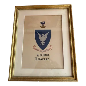 Medieval Aristocratic Family Crest Ridware 1100 England