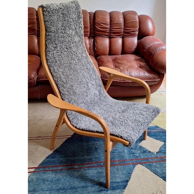 Gray Lamino Lounge Chair by Yngve Ekström for Swedese, 1960s For Sale - Image 8 of 15