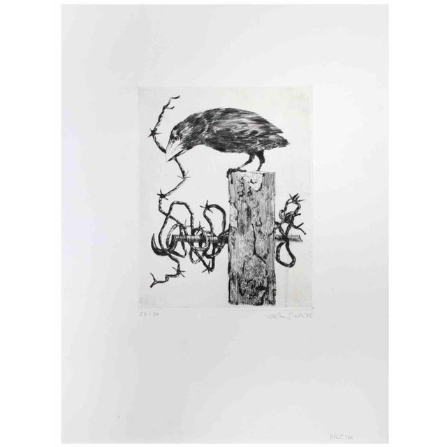 Modern Leo Guida, Crow, Etching, 1972 For Sale - Image 3 of 3