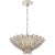 AERIN for Visual Comfort Signature Hampton Small Chandelier in Burnished Silver Leaf For Sale