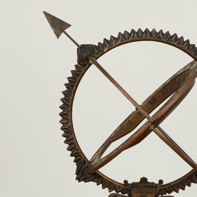 Vintage Armillary Sphere on a Marble Veneer Base For Sale In West Palm - Image 6 of 12