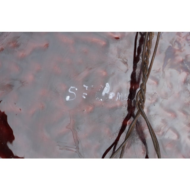 Large Earthenware Platter from Saint-Clément and Emile Gallé, 1890s For Sale - Image 10 of 11