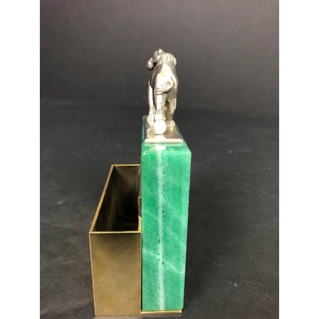 Erik Magnussen Sterling and Hardstone Desk Accessory For Sale - Image 4 of 11