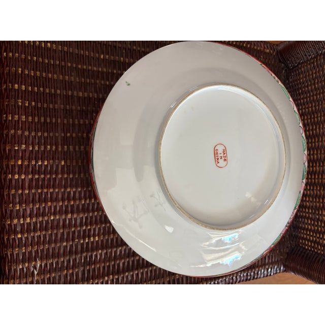 Early 20th Century Early 20th Century Rose Medallion Dinner Plates - Set of 8 For Sale - Image 5 of 5